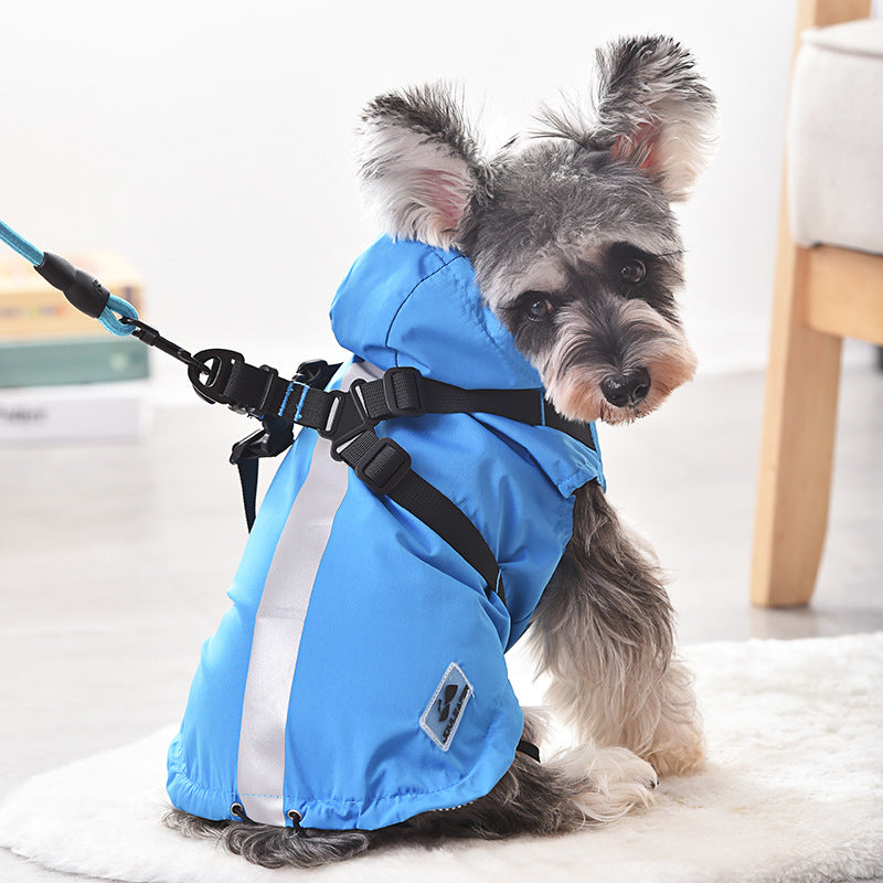 Pet Chest Back Raincoat Windbreaker - Top Shoppz