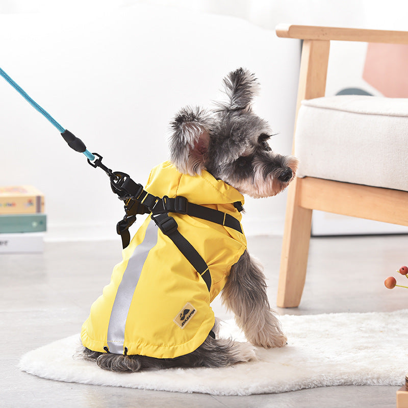 Pet Chest Back Raincoat Windbreaker - Top Shoppz