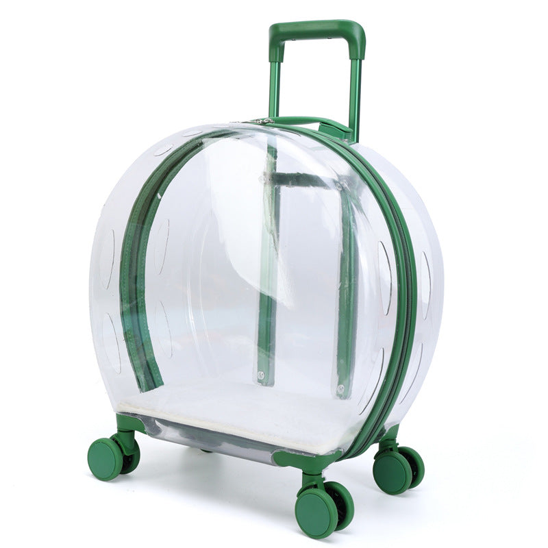 Portable Transparent Trolley Case - Top Shoppz