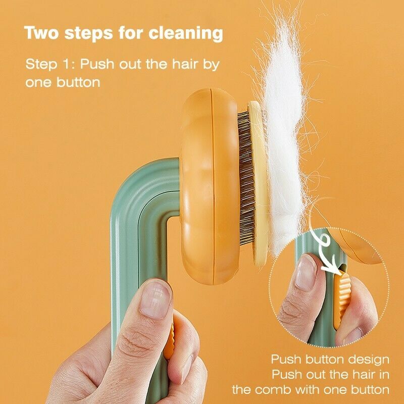 Pet Grooming Self Cleaning Slicker Brush - Top Shoppz