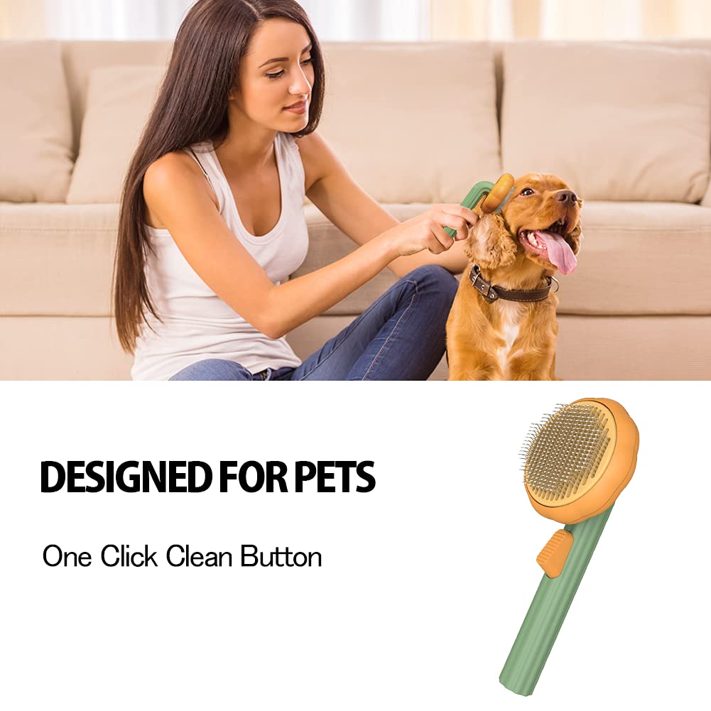 Pet Grooming Self Cleaning Slicker Brush - Top Shoppz