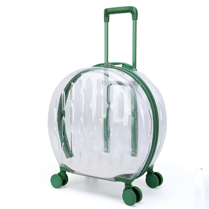 Portable Transparent Trolley Case - Top Shoppz